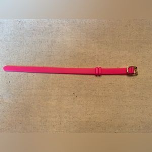 KEEP Collective silicone pink bracelet with gold clasp